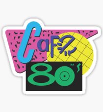 Back To The Cafe 80's Sticker