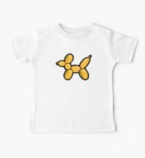 Balloon Animal Dogs Pattern in Red Baby T-Shirt