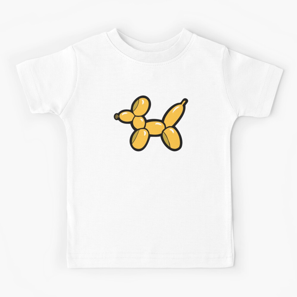 Balloon Animal Dogs Pattern in Red Kids T-Shirt