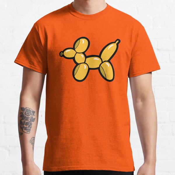 Balloon Animal Dogs Pattern in Red Classic T-Shirt