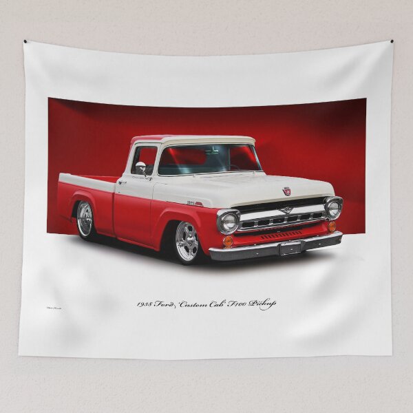 Artikelvorschau, 1958 Ford „Custom Cab“ F100 Pickup entworfen und verkauft von DaveKoontz.