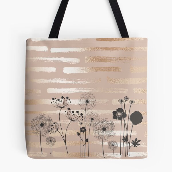 Item preview, Black Wildflowers on a Gold Striped Pattern designed and sold by squishyrainbow.