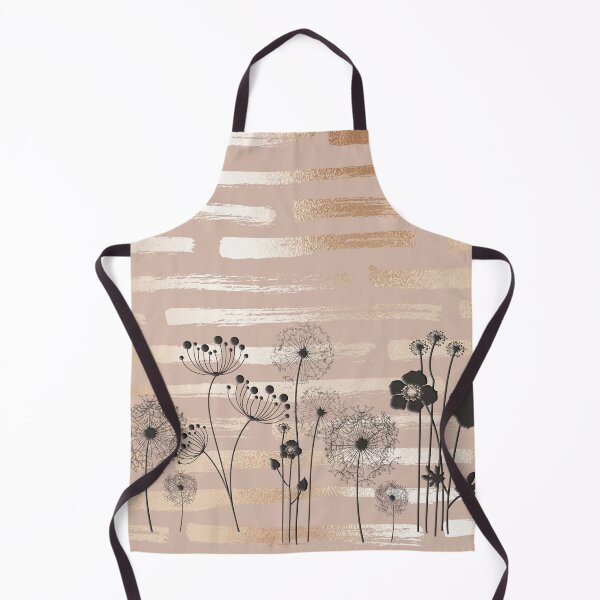 Item preview, Black Wildflowers on a Gold Striped Pattern designed and sold by squishyrainbow.