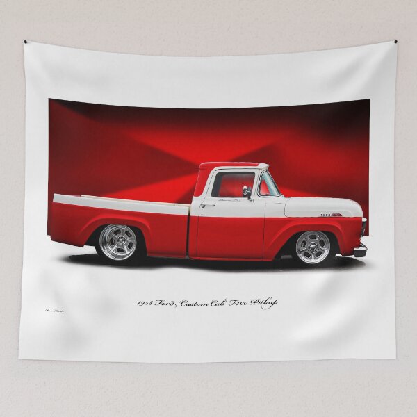 Artikelvorschau, 1958 Ford „Custom Cab“ F100 Pickup entworfen und verkauft von DaveKoontz.