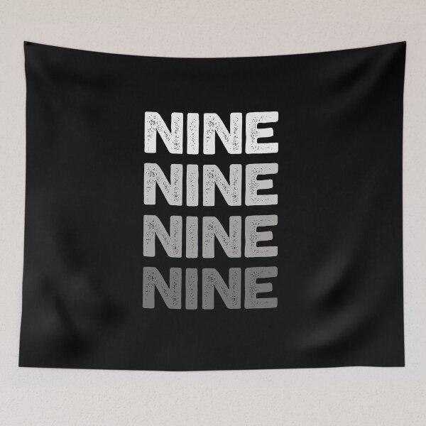 Item preview, 9th Kids Birthday, Adults Favorite Number Nine, Sports Grey designed and sold by The Princess Saves Herself.