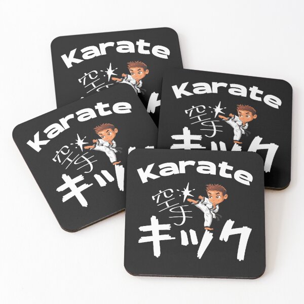 Item preview, Cute, Cool Karate Kick Kid with Japanese writing designed and sold by Click-Like.