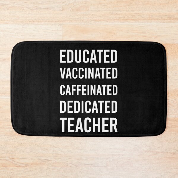 Item preview, Educated Vaccinated Caffeinated Dedicated Teacher Trensing Gift For Teachers designed and sold by Yecool.