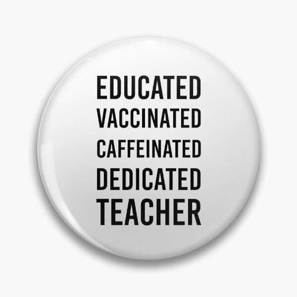 Item preview, Educated Vaccinated Caffeinated Dedicated Teacher Trensing Gift For Teachers designed and sold by Yecool.