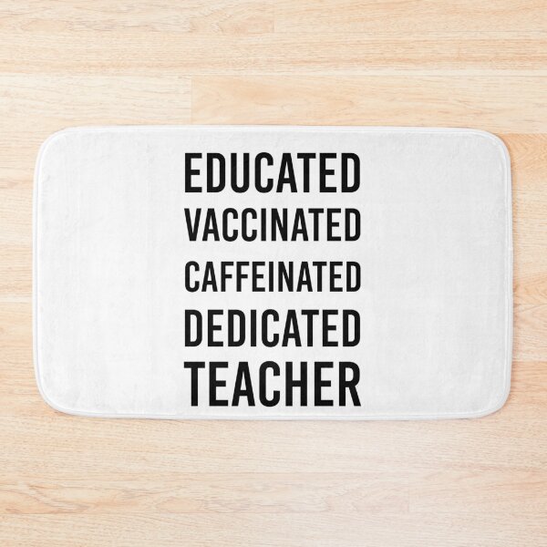 Item preview, Educated Vaccinated Caffeinated Dedicated Teacher Trensing Gift For Teachers designed and sold by Yecool.