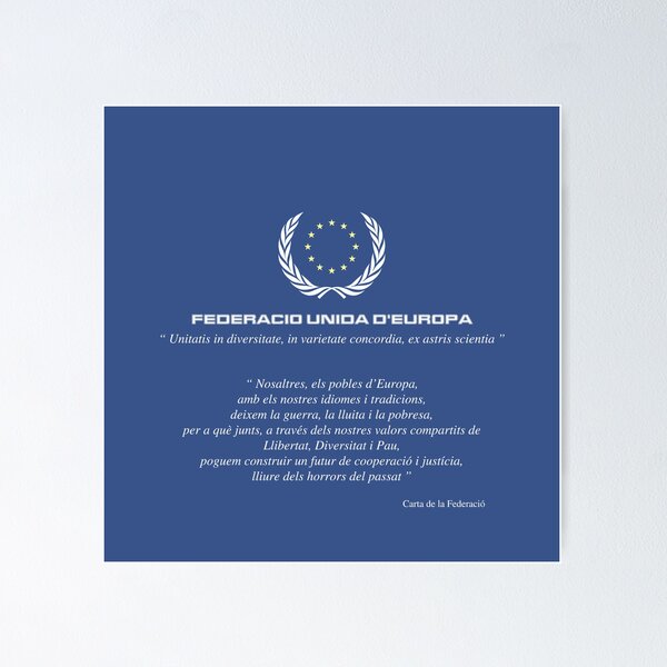 Item preview, Carta de la Federación Unida de Europa (CAT) designed and sold by UF-Europe.