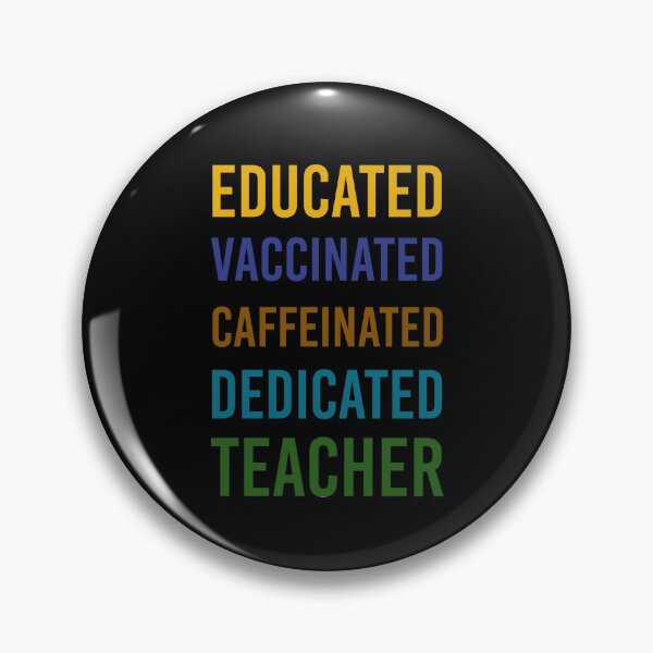 Item preview, Educated Vaccinated Caffeinated Dedicated Teacher Trensing Gift For Teachers designed and sold by Yecool.