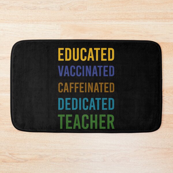 Item preview, Educated Vaccinated Caffeinated Dedicated Teacher Trensing Gift For Teachers designed and sold by Yecool.