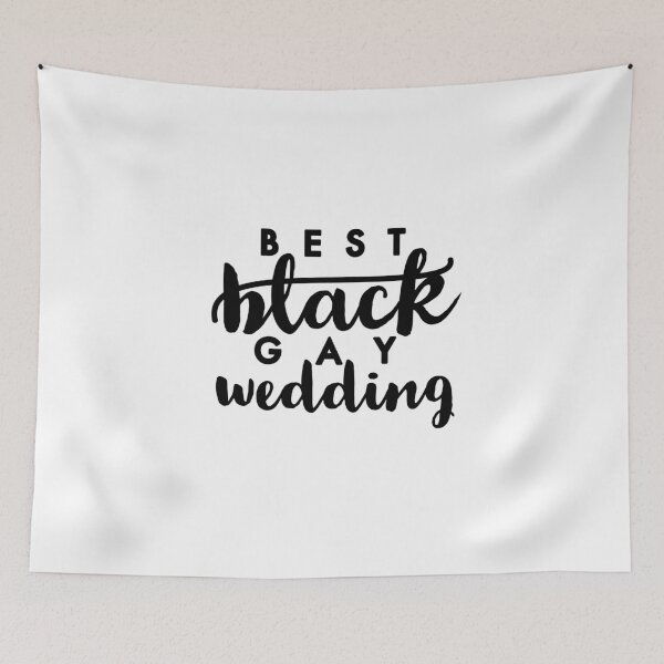 Item preview, Best black gay wedding gay wedding tshirt  designed and sold by Tropical Blood.