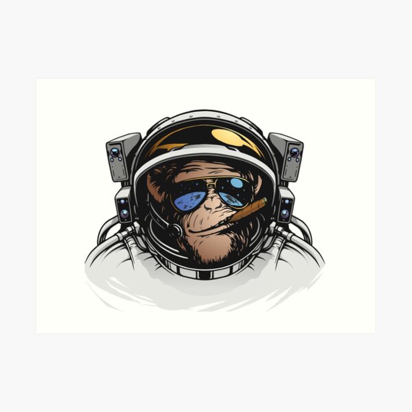 Cigar Monkey Wall Art | Redbubble