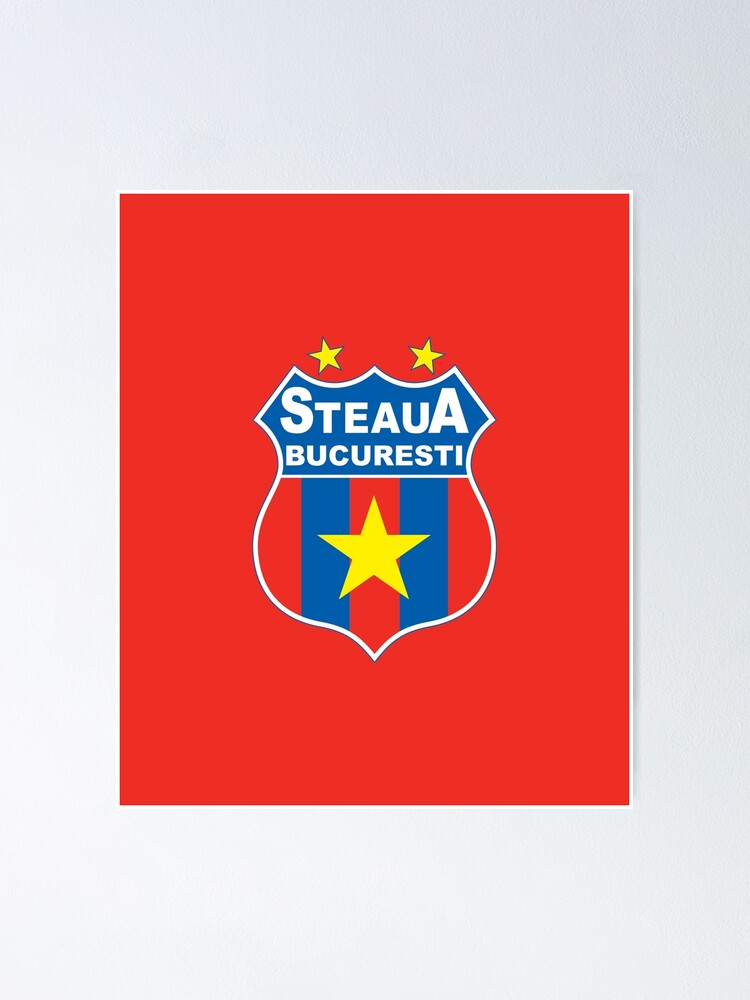 Beautiful pennant Football club Steaua Bucharest Romania large size 24 x 32  cm