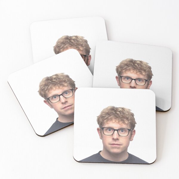 Item preview, Josh Widdicombe wears glasses designed and sold by manlikecomedy.