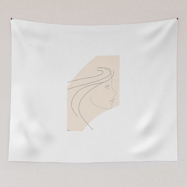 Item preview, minimalist art girls face  designed and sold by eddiej.