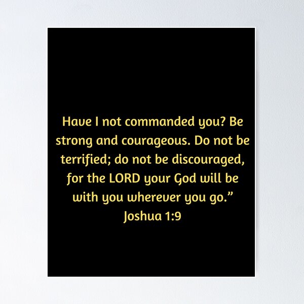 Item preview, Bible Verse Joshua 1:9 designed and sold by Prayingwarrior.