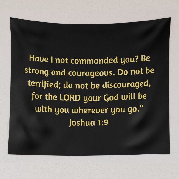 Item preview, Bible Verse Joshua 1:9 designed and sold by Prayingwarrior.