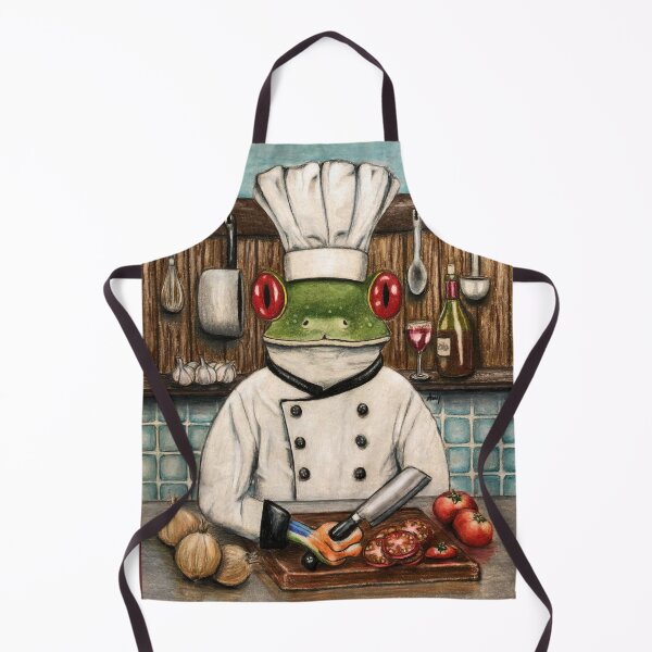 Item preview, Frog Chef designed and sold by GardenPartyArt.
