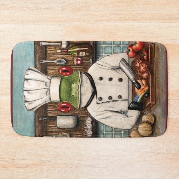 Item preview, Frog Chef designed and sold by GardenPartyArt.