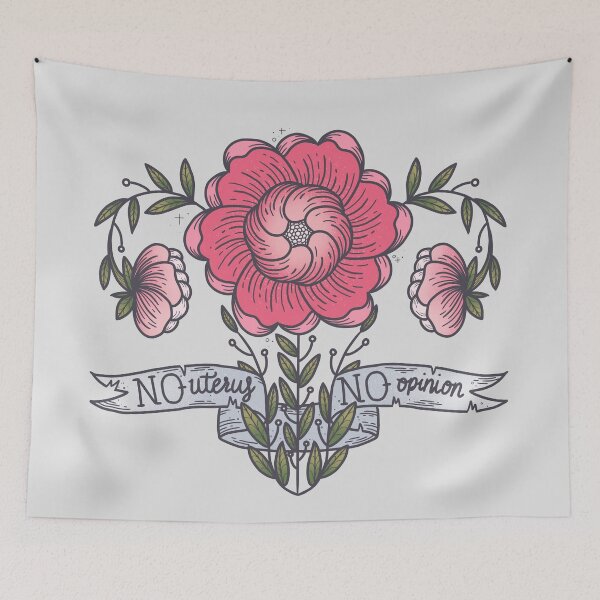 Item preview, No Uterus, No Opinion  designed and sold by WyrdandWoven.