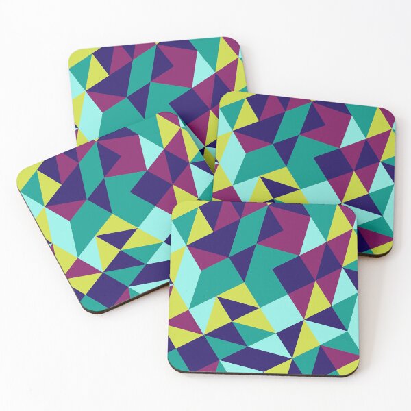 Item preview, abstract triangle pattern with various colour 2 by mikzack designed and sold by mikzack.