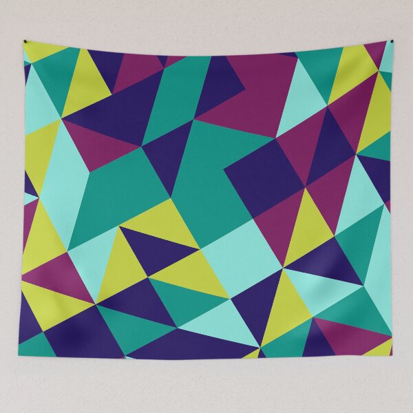 Item preview, abstract triangle pattern with various colour 2 by mikzack designed and sold by mikzack.