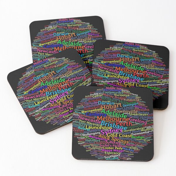 Item preview, 200 Australian Cities and Towns Circle Sticker designed and sold by UnleyDesign.