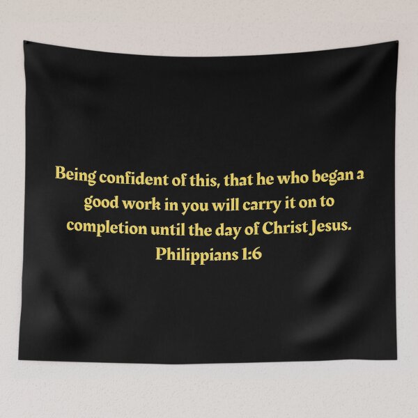 Item preview, Bible Verse Philippians 1:6 designed and sold by Prayingwarrior.