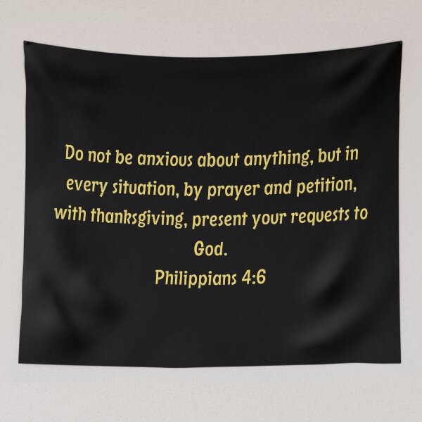 Artikelvorschau, Bibelvers Philipper 4:6 entworfen und verkauft von Prayingwarrior.
