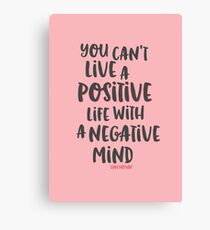 Think Positive Canvas Print