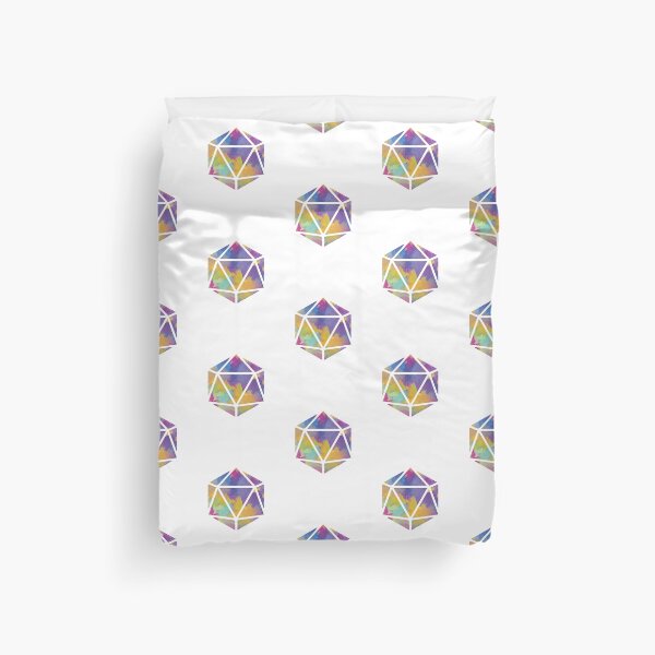 Item preview, Watercolor D20 Pattern designed and sold by DungeonRollers.