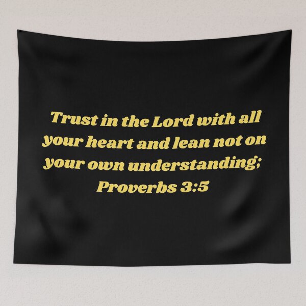 Item preview, Bible Verse Proverbs 3:5 designed and sold by Prayingwarrior.