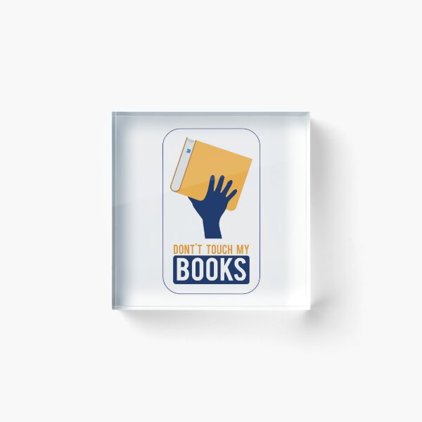 Artikelvorschau, Berühren Sie nicht meinen Buch-modernen Aufkleber | Buch | Bücher | Tag des Buches, Tag der Alphabetisierung entworfen und verkauft von graphic-genie.