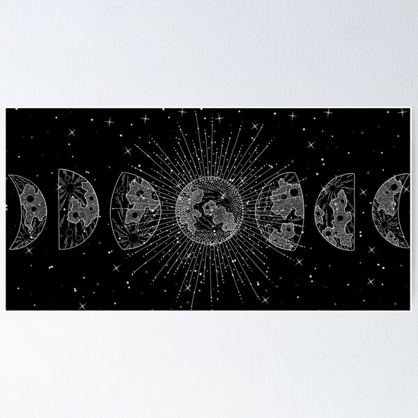 Aperçu de l'œuvre Phases de lune créée et vendue par MF-Designsltd.