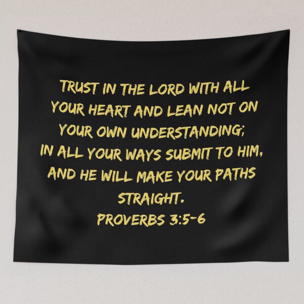 Item preview, Bible Verse Proverbs 3:5-6 designed and sold by Prayingwarrior.