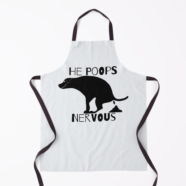 Item preview, He Poops Nervous Pooping Dog  designed and sold by Willyboy16.