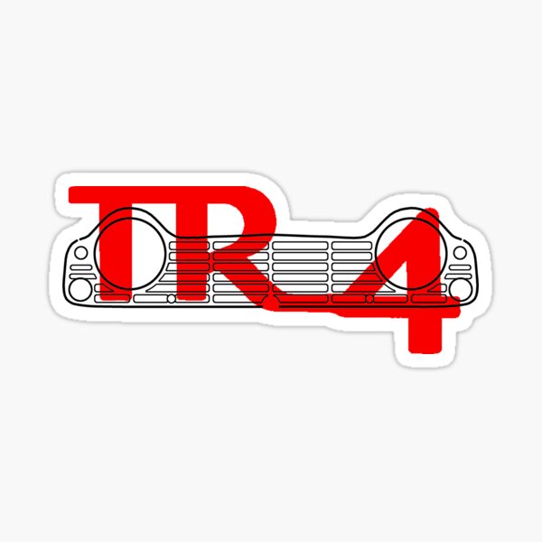 Triumph TR4 classic 1960s British car grille and emblem Sticker