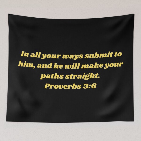 Item preview, Bible Verse Proverbs 3:6 designed and sold by Prayingwarrior.