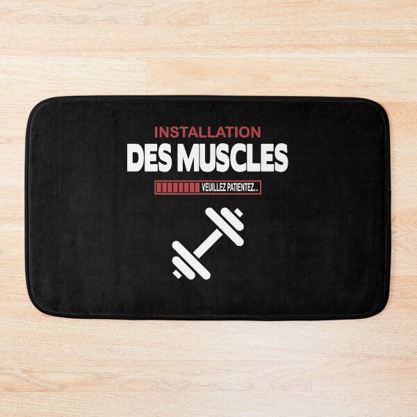 Item preview, Muscles installation humor bodybuilding sport designed and sold by joozybart.