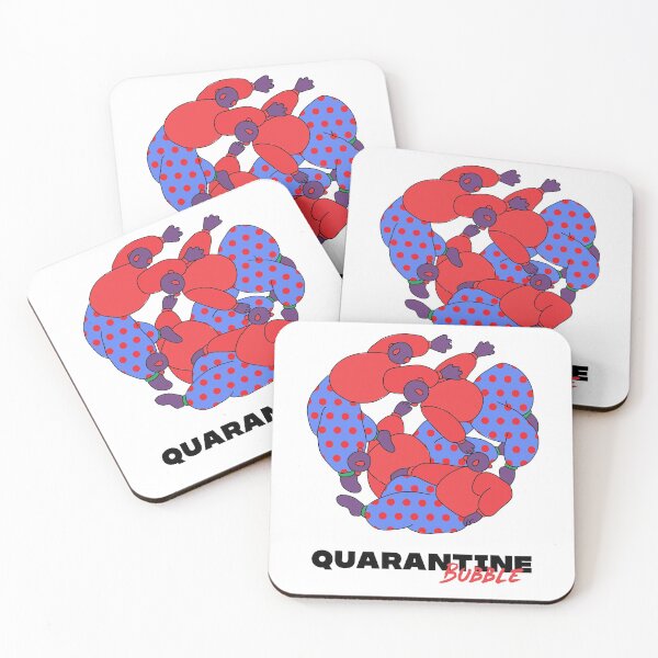 Item preview, Quarantine bubble RED designed and sold by MarcinkuGreta.