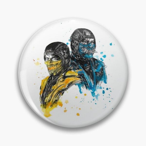 Scorpion Fatality Sliding Mortal Kombat Pin Glow in the Dark 