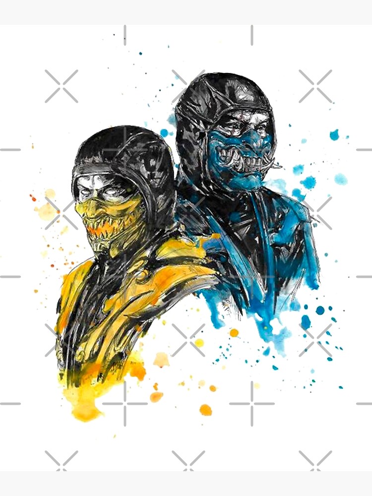 Sub-Zero Mortal Kombat Poster Art Painting - Framed - NEW USA