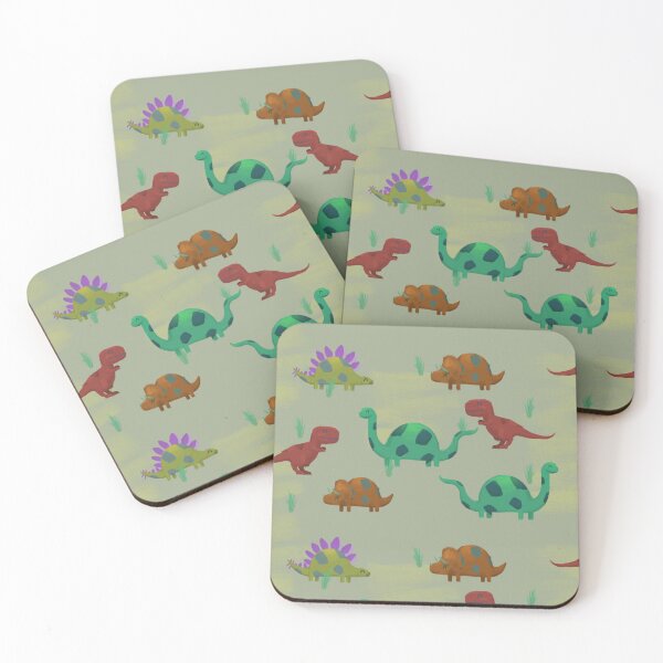 Item preview, Cute Cartoon Baby Dinosaur Illustration Pattern - T-Rex, Stegosaur, Triceratops, Diplodocus designed and sold by stilo29.