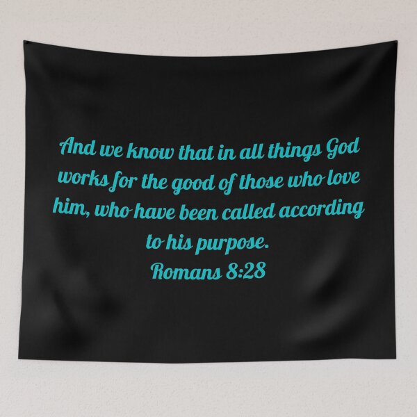Item preview, Bible Verse Romans 8:28 designed and sold by Prayingwarrior.
