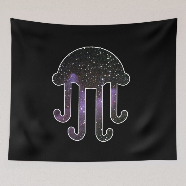 Item preview, gallaxy jellyfish silhouette  designed and sold by Bizarro23.