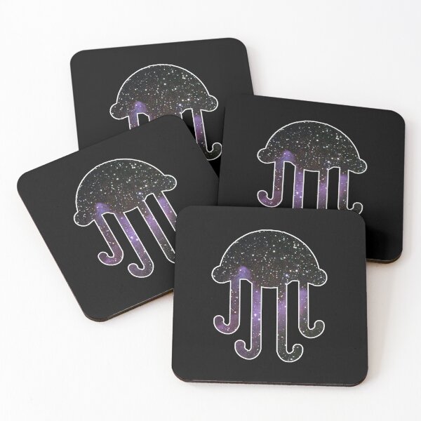 Item preview, gallaxy jellyfish silhouette  designed and sold by Bizarro23.