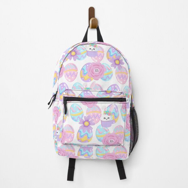 Item preview, Easter Purple Blue Theme Egg Rabbit Pattern designed and sold by dreamofdenim.
