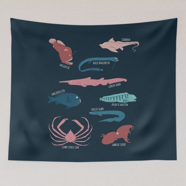 Item preview, Creatures Of Deep Sea Collection Cute Marine Biologists designed and sold by JokeGysen.